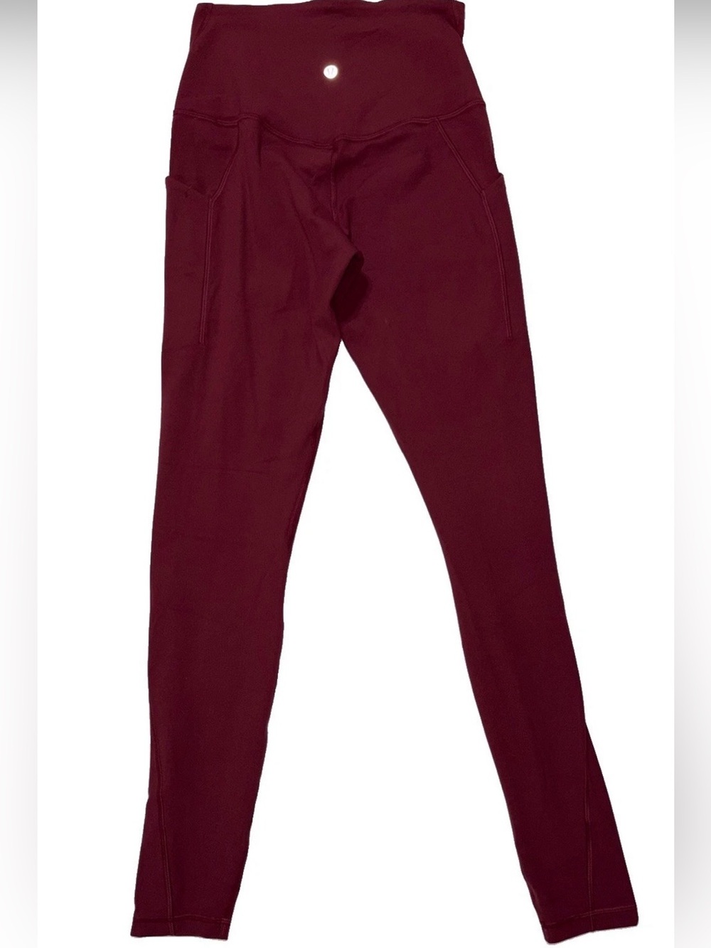 NWT*LULULEMON*SIZE 6*ALIGN HIGH RISE 25” PANT*POCKETS*AUTHENTIC*BURGUNDY BAY - Picture 15 of 16